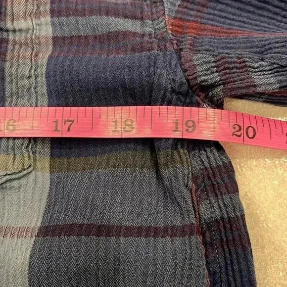 [M]PRANA  Fillary Top Plaid Cotton ButtonUp Shirt Women - Picture 5 of 9